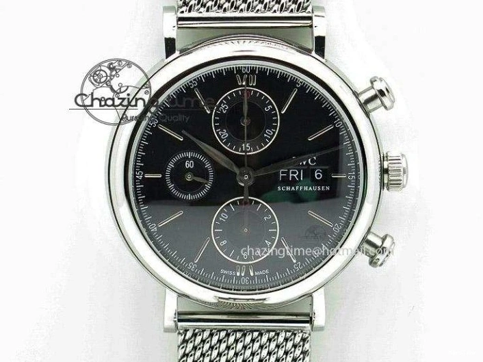 MIROTIME 0304 Reliable Pilot Chrono Blue Angels Black Ceramic ZF Best Edition on Blue Leather Strap A 7088